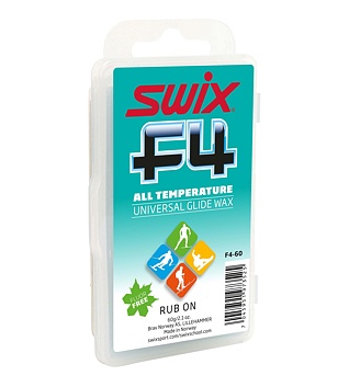 Swix Skluzný vosk F4 univerzální F4-60