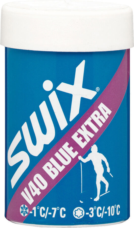Levně Odrazový vosk Swix V40 Blue Extra Hardwax -7°C to -1°C, 43g