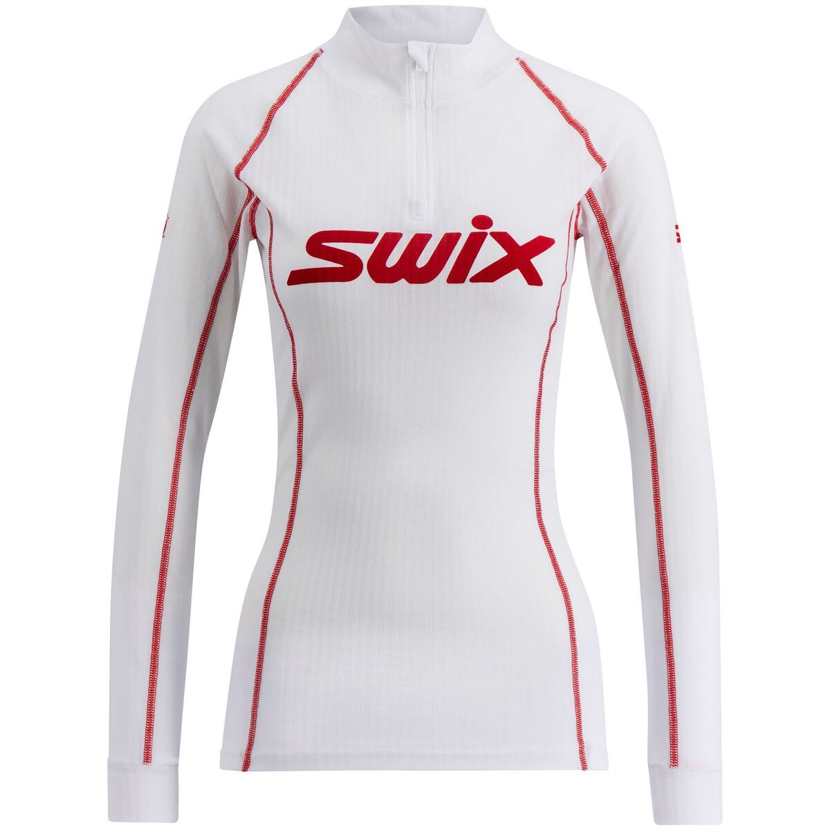 Swix RaceX Classic Half Zip W Bright White/Swix Red XS