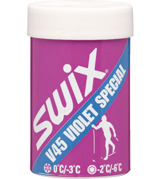 Odrazový vosk Swix V45 Violet Special Hardwax -3°C to 0°C, 43g
