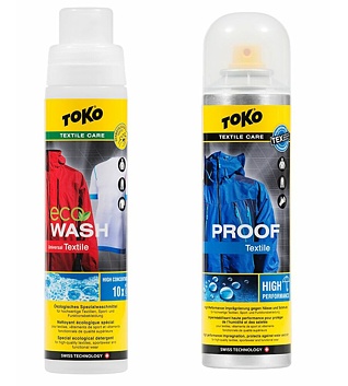 Prací prostředek a impregnace Toko Duo-Pack Textile Proof & Eco Textile Wash