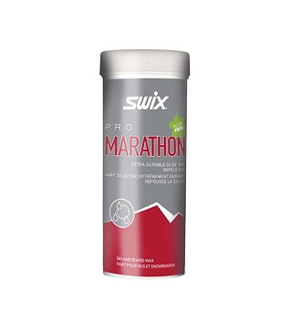 Skluzný vosk Swix Marathon Pow. Black Fluor Free, 40 gr