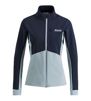 Dámská funkční mikina Swix Pace Hybrid Full Zip Midlayer W