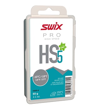Swix Skluzný vosk High Speed 5 tyrkysový HS05-6