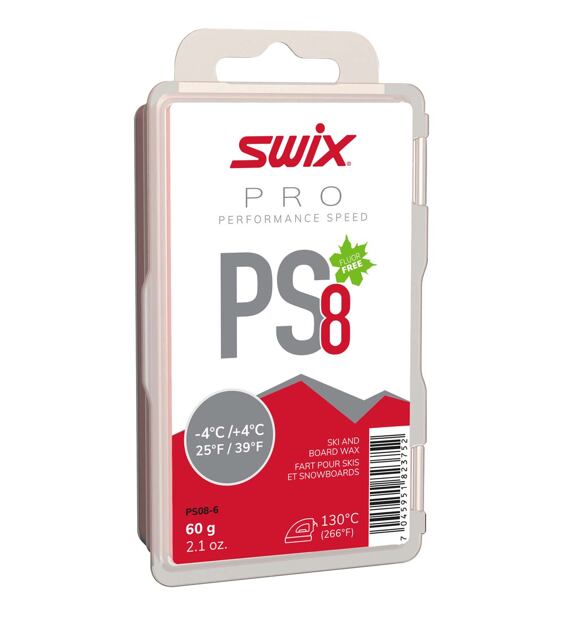 Swix Skluzný vosk Performance Speed 8 červený PS08-6