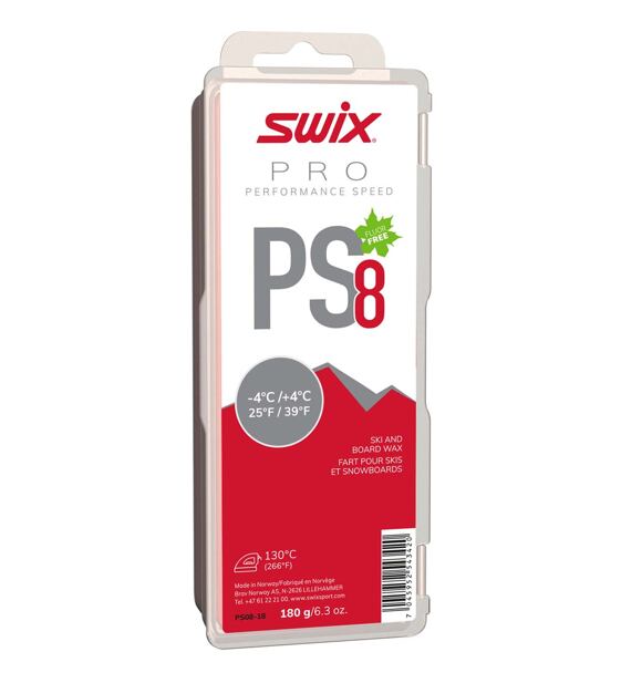 Swix Skluzný vosk Performance Speed 8 červený PS08-18