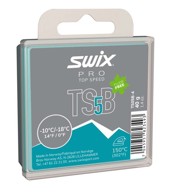 Swix Skluzný vosk Top Speed 5 tyrkysový TS05B-4