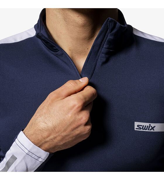 Pánská funkční mikina Swix Roadline NTS Half Zip Baselayer Top 10045-23