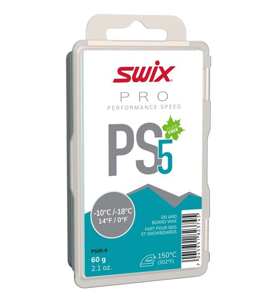 Swix Skluzný vosk Performance Speed 5 tyrkysový PS05-6