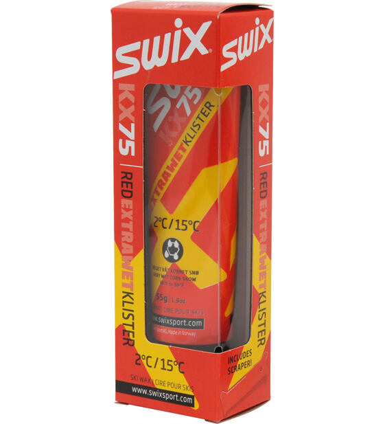 Swix Klistr KX75 červený extra wet KX75