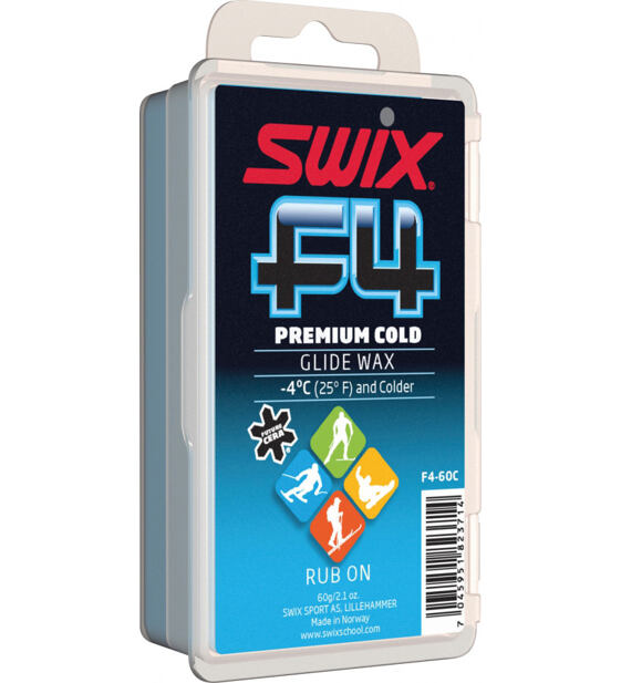 Swix Skluzný vosk F4 Premium cold F4-60C